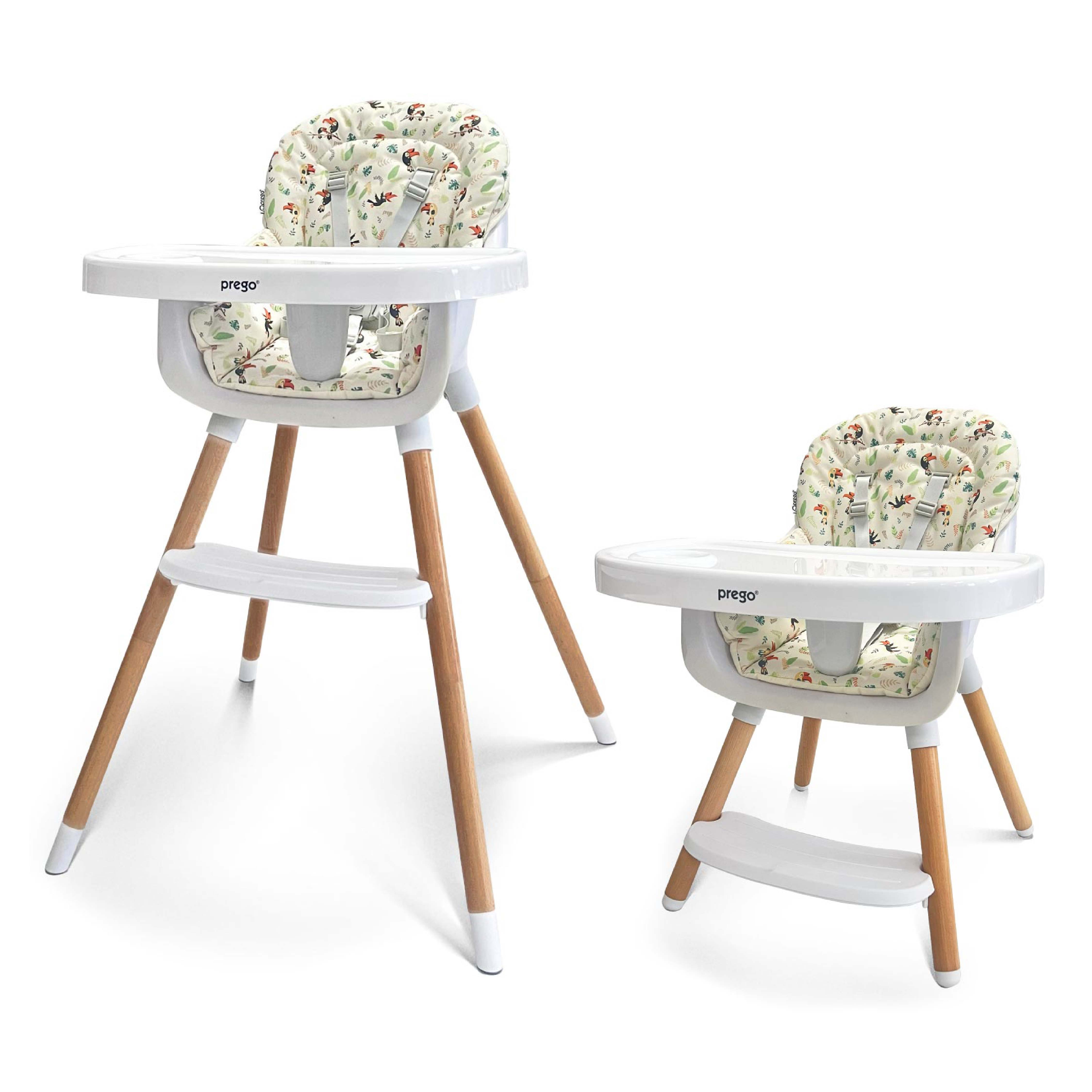 Prego Baby Angsana Beechwood High Chair (0-20kg) + FREE GIFTS